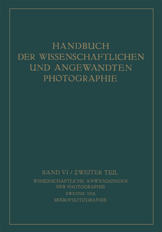Produktbild: Wissenschaftliche Anwendungen der Photographie