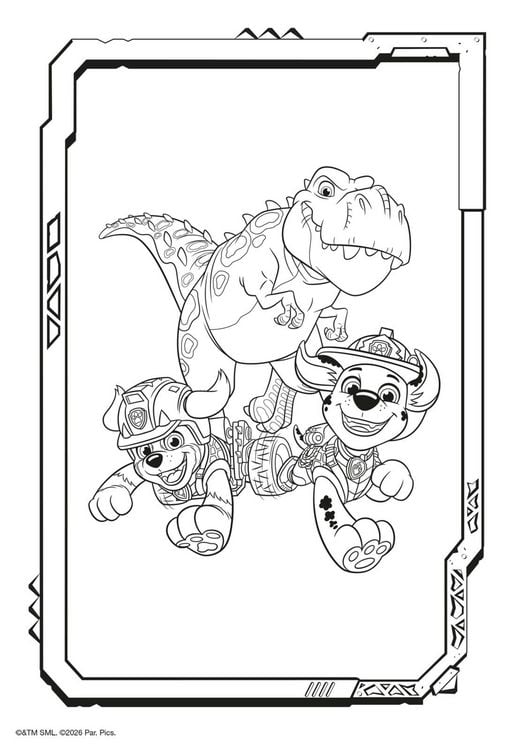 Produktbild: PAW Patrol Kindergartenheft: PAW Patrol - Der Dinofilm: Mal- und R&auml;tselblock