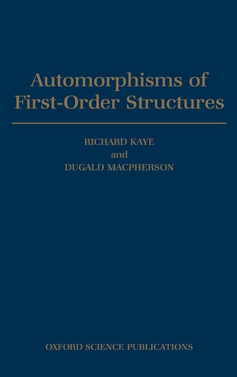 Produktbild: Automorphisms of First-Order Structures
