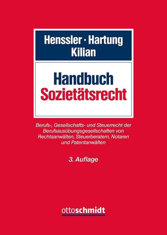 Produktbild: Handbuch Soziet&auml;tsrecht
