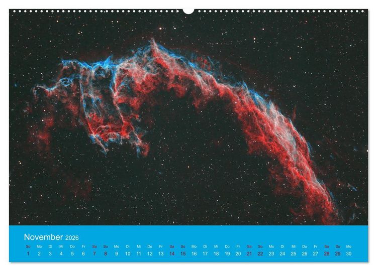 Produktbild: Havel-Sternwarte Weltallkalender (hochwertiger Premium Wandkalender 2026 DIN A2 quer), Kunstdruck in Hochglanz