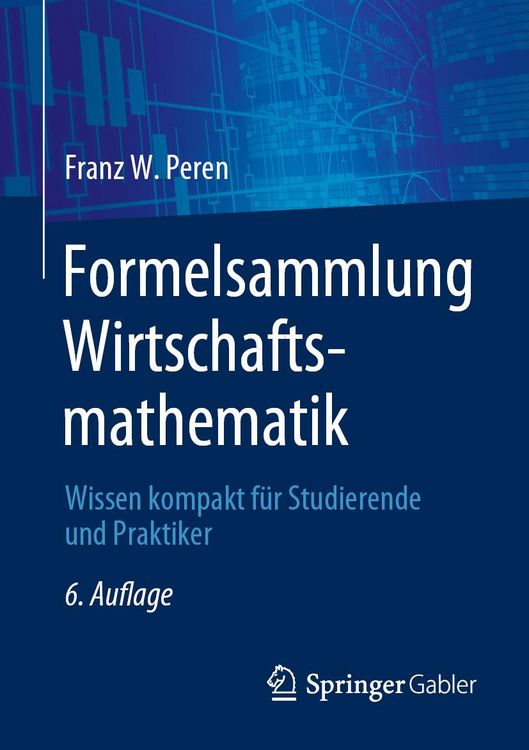 Produktbild: Formelsammlung Wirtschaftsmathematik
