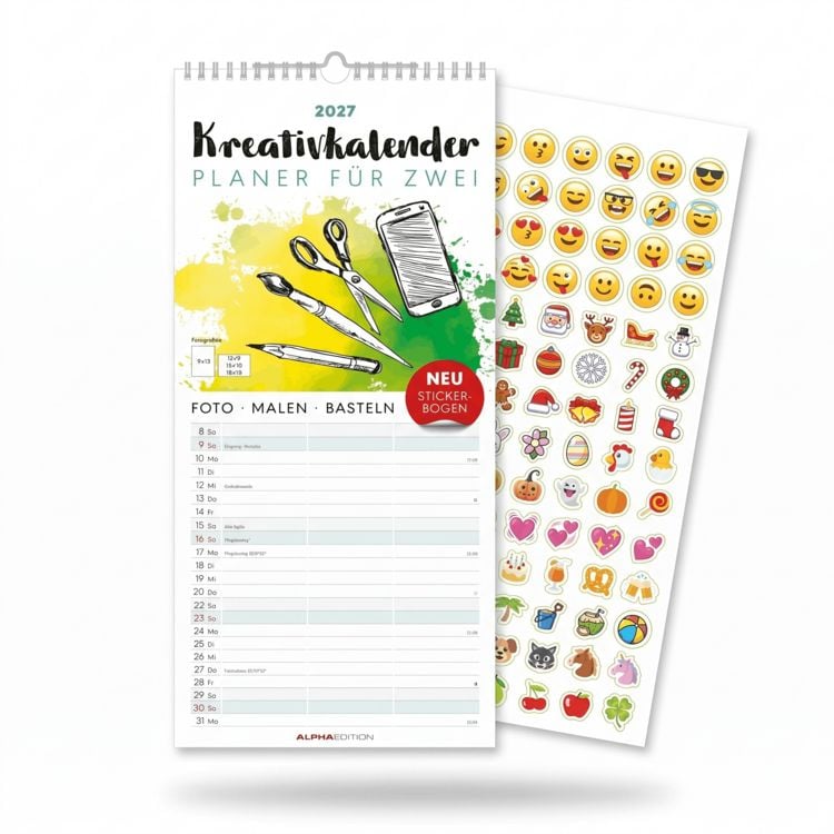 Produktbild: Kreativkalender Planer f&uuml;r 2 2027