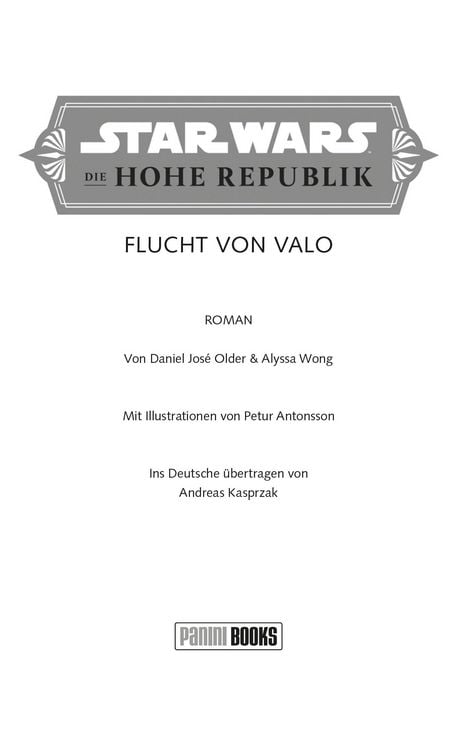 Produktbild: Star Wars Jugendroman: Die Hohe Republik - Flucht von Valo