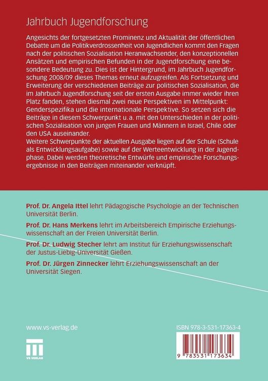 Produktbild: Jahrbuch Jugendforschung