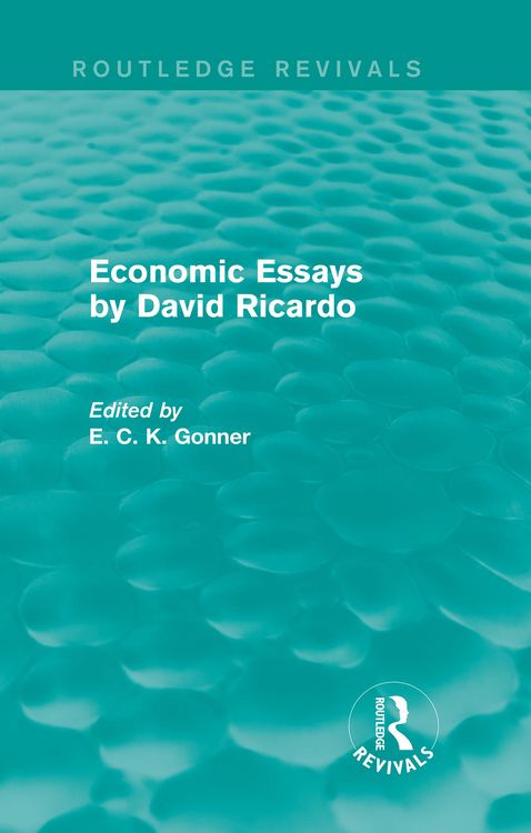 Produktbild: Economic Essays by David Ricardo (Routledge Revivals)