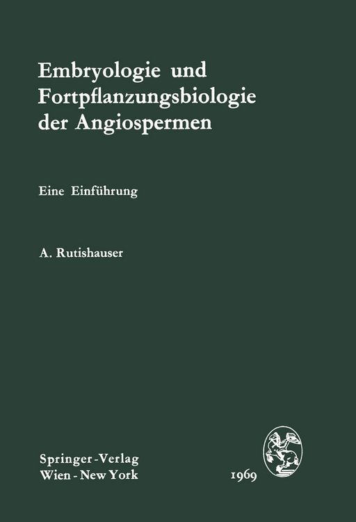 Produktbild: Embryologie und Fortpflanzungsbiologie der Angiospermen