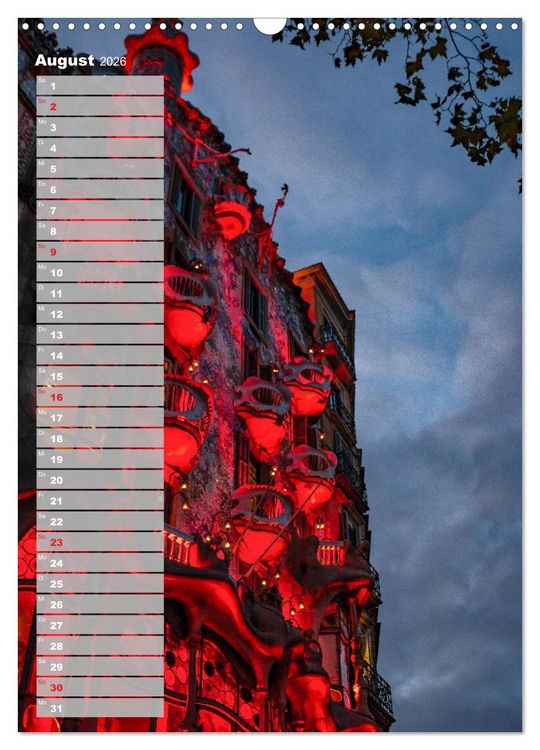 Produktbild: Barcelona - Eine St&auml;dtereise (Wandkalender 2026 DIN A3 hoch), CALVENDO Monatskalender