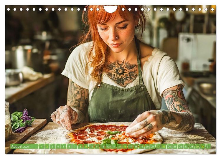 Produktbild: Pizza f&uuml;r Genie&szlig;er! - Erleben Sie jeden Monat neue Pizza-Momente (Wandkalender 2026 DIN A4 quer), CALVENDO Monatskalender
