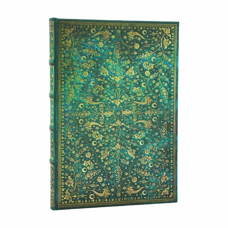 Produktbild: Emerald Flower (Nature's Grace) Midi Unlined Hardcover Journal (Elastic Band Closure)