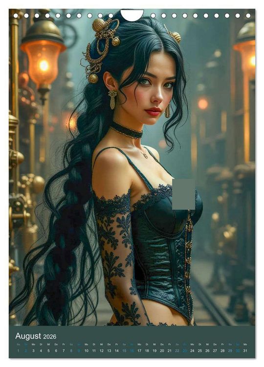 Produktbild: Steampunk Noir (Wandkalender 2026 DIN A4 hoch), CALVENDO Monatskalender