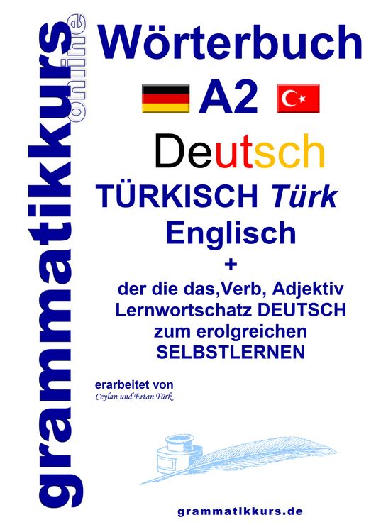 Produktbild: W&ouml;rterbuch Deutsch - T&uuml;rkisch - Englisch Niveau A2