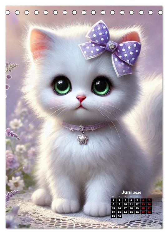 Produktbild: Miau Momente (Tischkalender 2026 DIN A5 hoch), CALVENDO Monatskalender