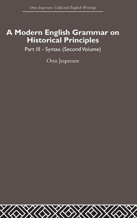 Produktbild: A Modern English Grammar on Historical Principles