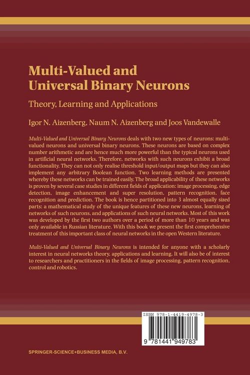 Produktbild: Multi-Valued and Universal Binary Neurons
