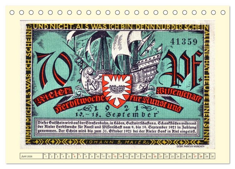 Produktbild: Gru&szlig; aus Kiel (Tischkalender 2026 DIN A5 quer), CALVENDO Monatskalender
