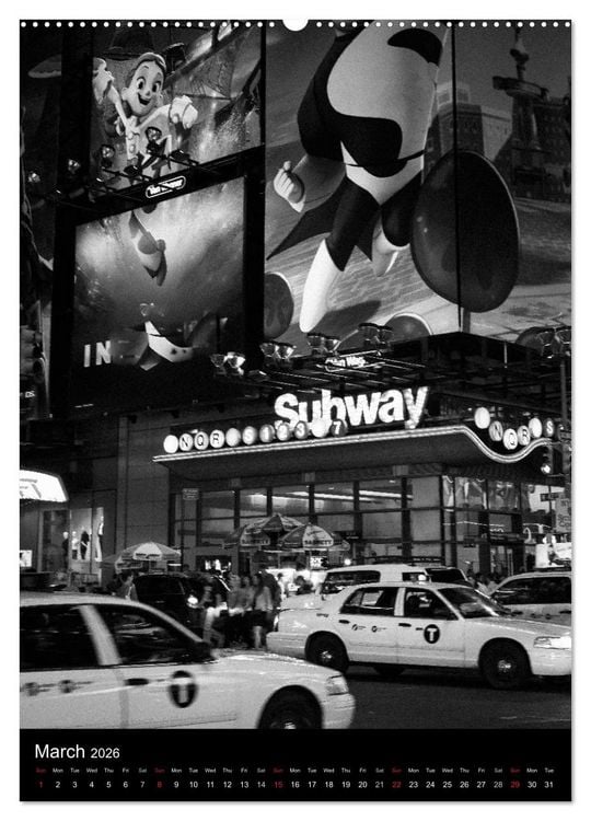 Produktbild: New York City (High Quality Premium Wall Calendar 2026 DIN A2 portrait),CALVENDO 12 Month Wall Calendar