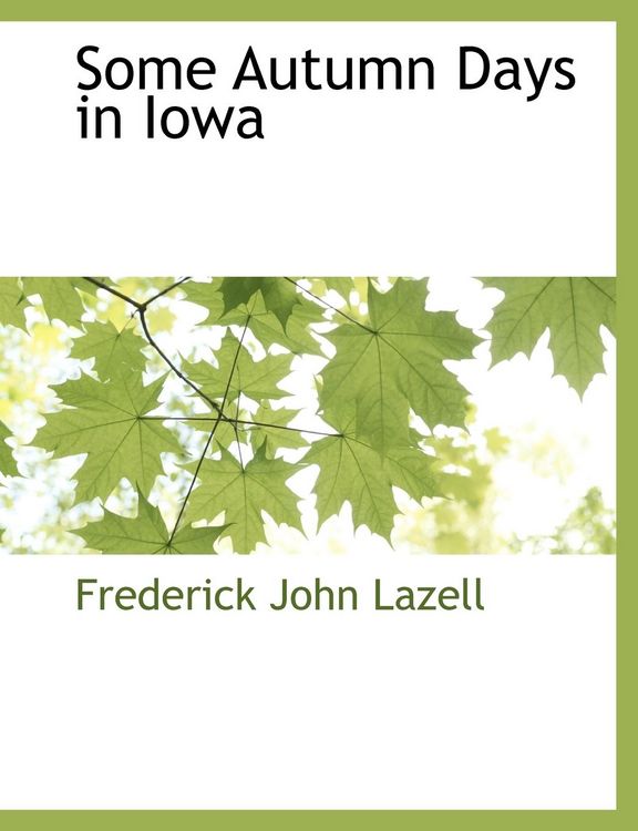 Produktbild: Some Autumn Days in Iowa