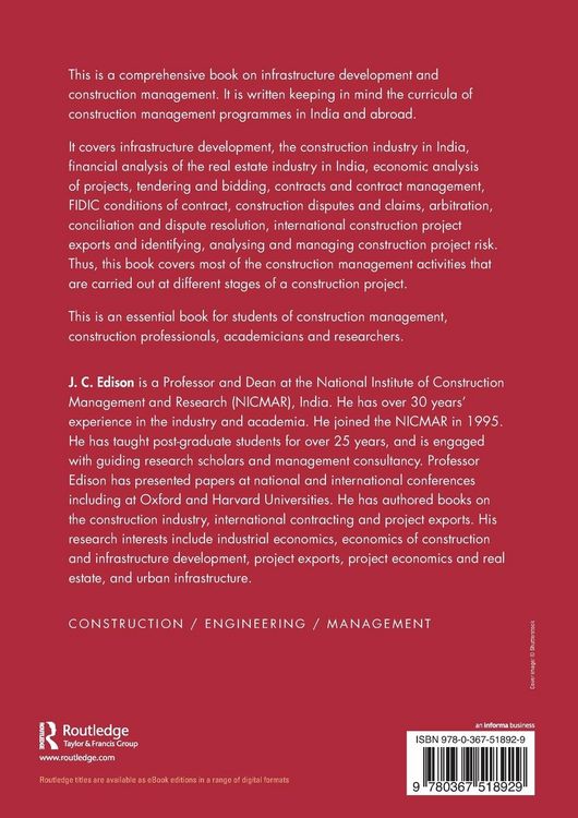 Produktbild: Infrastructure Development and Construction Management