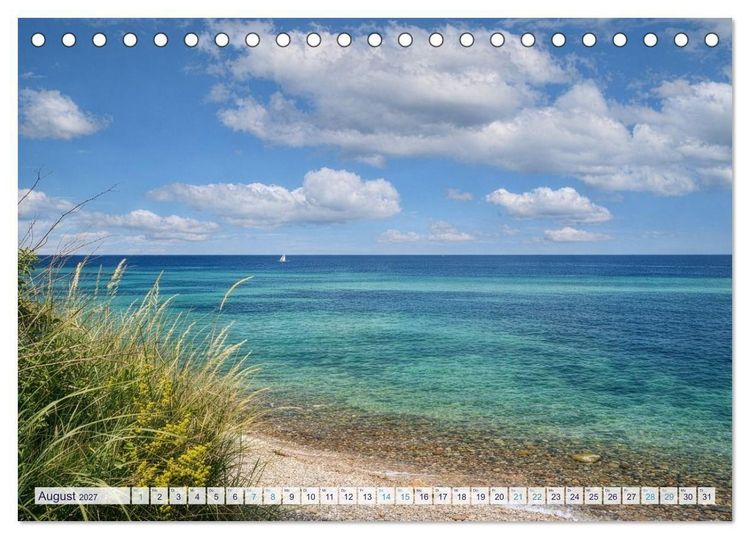 Produktbild: Inseltr&auml;ume R&uuml;gen &ndash; 12 Monate pure Ostsee-Magie (Tischkalender 2027 DIN A5 quer), CALVENDO Monatskalender