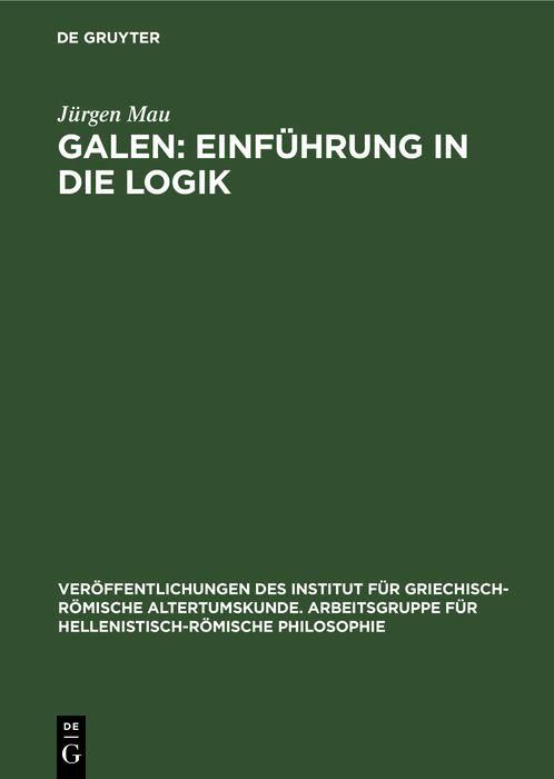 Produktbild: Galen: Einf&uuml;hrung in die Logik