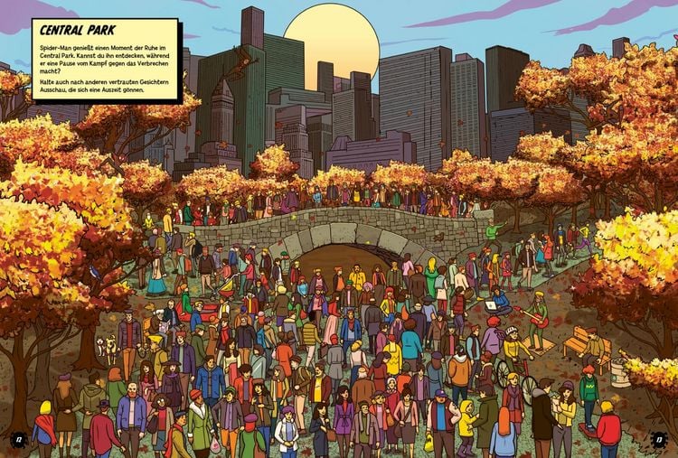 Produktbild: Marvel: Wo ist Spider-Man? Das gro&szlig;e Wimmelbuch