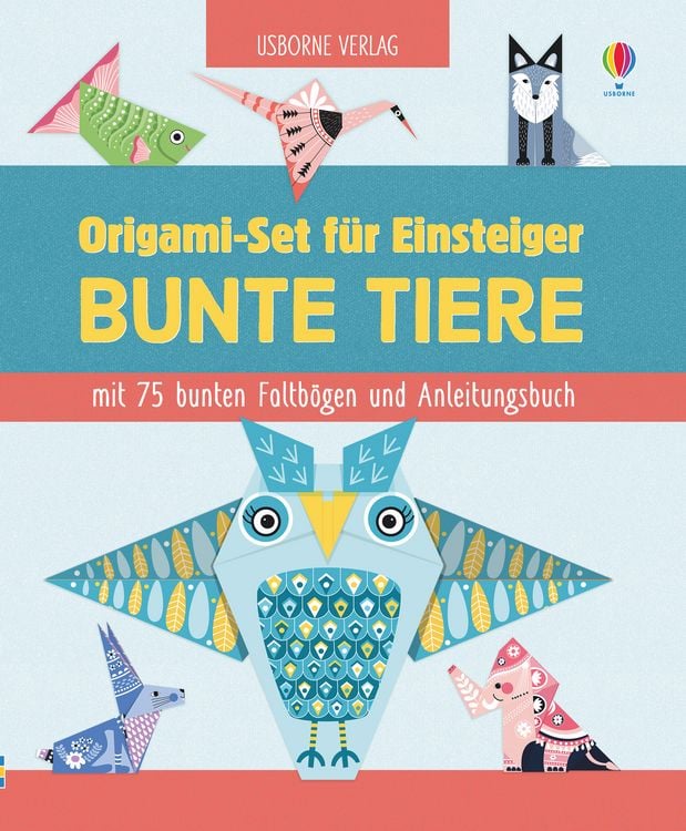 Produktbild: Origami-Set f&uuml;r Einsteiger: Bunte Tiere