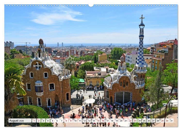 Produktbild: BARCELONA, Traumziel am Mittelmeer (hochwertiger Premium Wandkalender 2026 DIN A2 quer), Kunstdruck in Hochglanz