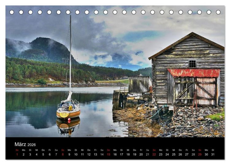 Produktbild: Atemberaubendes Norwegen (Tischkalender 2026 DIN A5 quer), CALVENDO Monatskalender