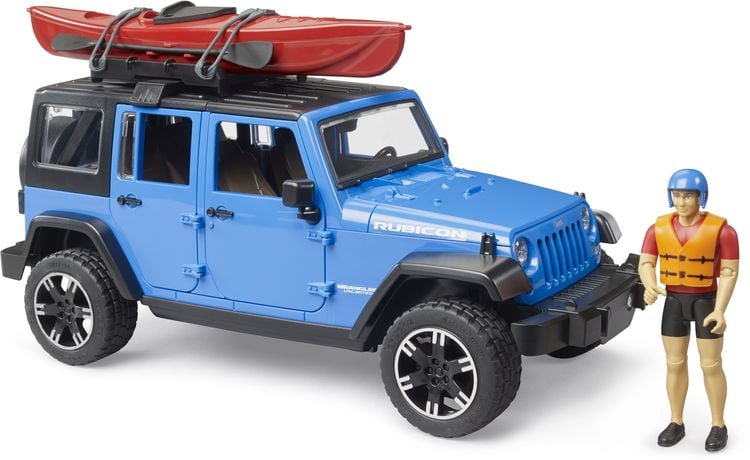 Produktbild: bruder 02529 Jeep Wrangler Rubicon Unlimited mit Kajak und Figur