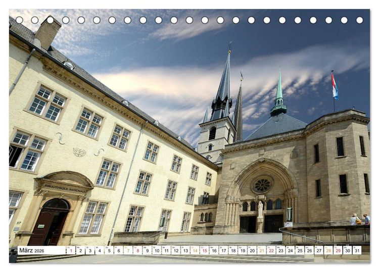 Produktbild: Luxemburg Stadt eine Oase zum Wohlf&uuml;hlen (Tischkalender 2026 DIN A5 quer), CALVENDO Monatskalender