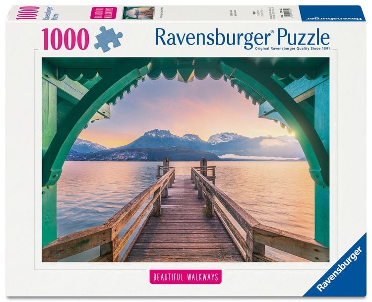 Produktbild: Erwachsenenpuzzle 1000 Teile - Romantischer Steg am Lac d'Annecy