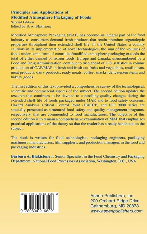 Produktbild: Principles and Applications of Modified Atmosphere Packaging of Foods