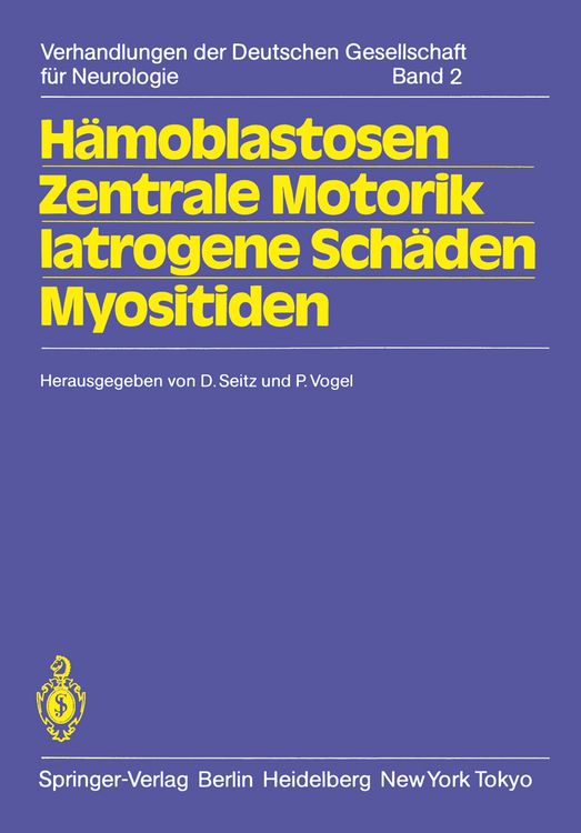 Produktbild: H&auml;moblastosen Zentrale Motorik Iatrogene Sch&auml;den Myositiden