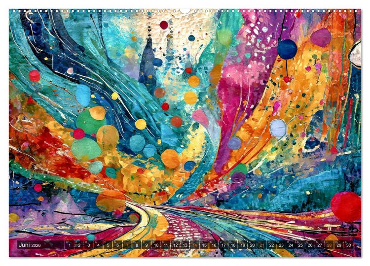 Produktbild: Spiel der Farben und Formen (hochwertiger Premium Wandkalender 2026 DIN A2 quer), Kunstdruck in Hochglanz