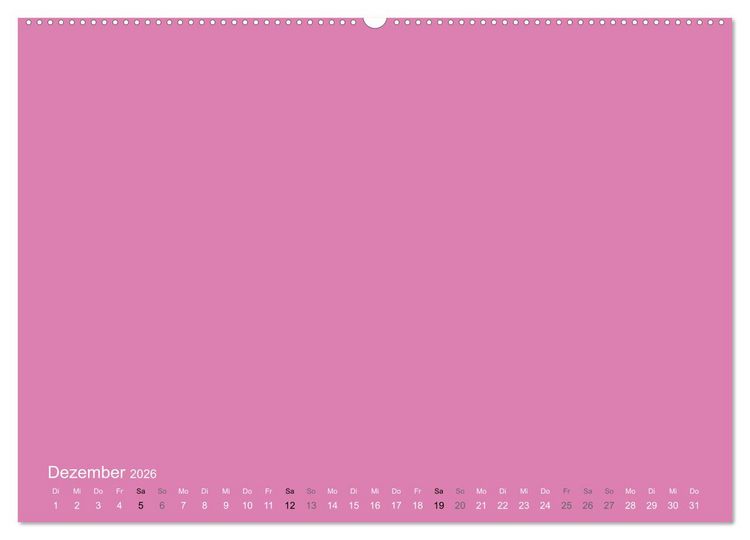 Produktbild: Bastelkalender - Pink (Wandkalender 2026 DIN A2 quer), CALVENDO Monatskalender
