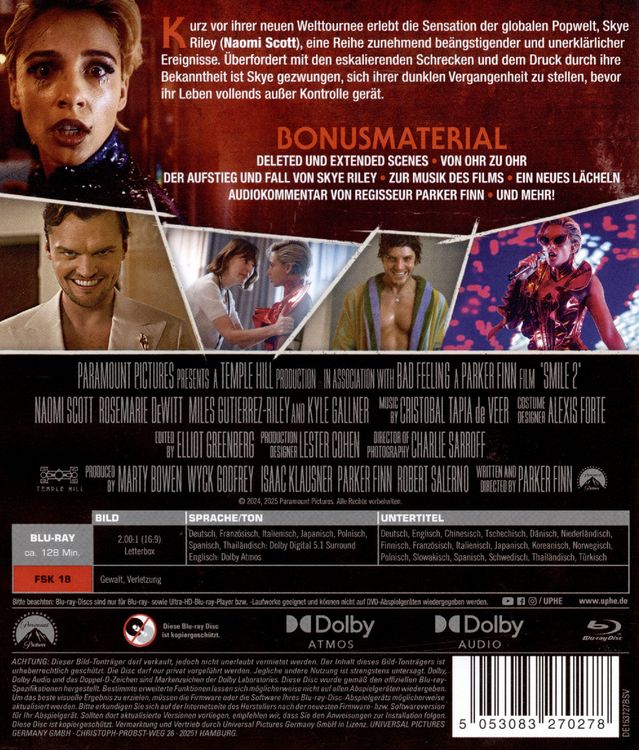 Produktbild: Smile 2 - Siehst du es auch? [Blu-ray]