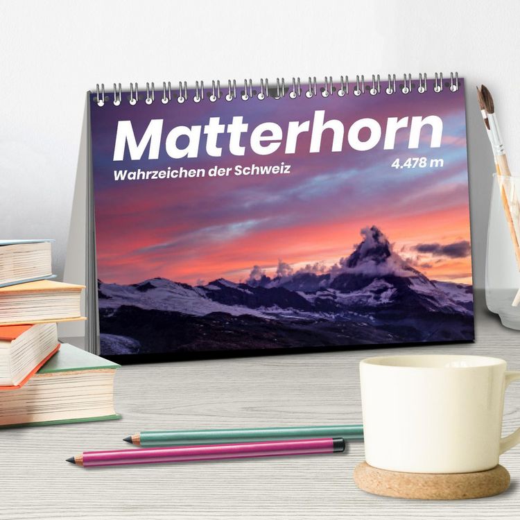 Produktbild: Matterhorn - Wahrzeichen der Schweiz (Tischkalender 2026 DIN A5 quer), CALVENDO Monatskalender