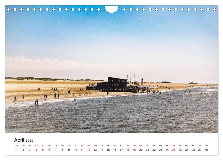 Produktbild: Sankt Peter-Ording. Licht, Schatten und Natur (Wandkalender 2026 DIN A4 quer), CALVENDO Monatskalender