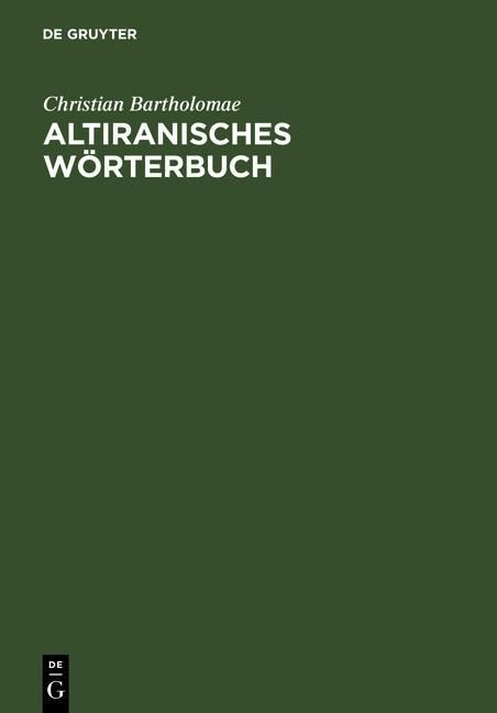 Produktbild: Altiranisches W&ouml;rterbuch
