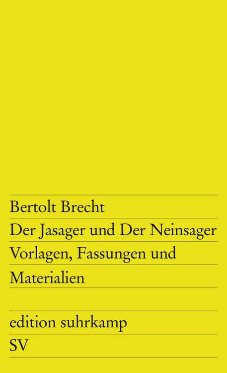 Produktbild: Der Jasager und Der Neinsager