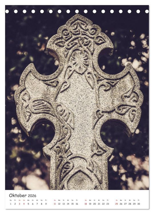 Produktbild: Dean Cemetery - Historischer Friedhof Edinburgh (Tischkalender 2026 DIN A5 hoch), CALVENDO Monatskalender