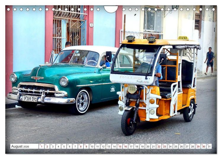 Produktbild: ECO TAXI - Umweltfreundlich in die Zukunft (Wandkalender 2026 DIN A4 quer), CALVENDO Monatskalender