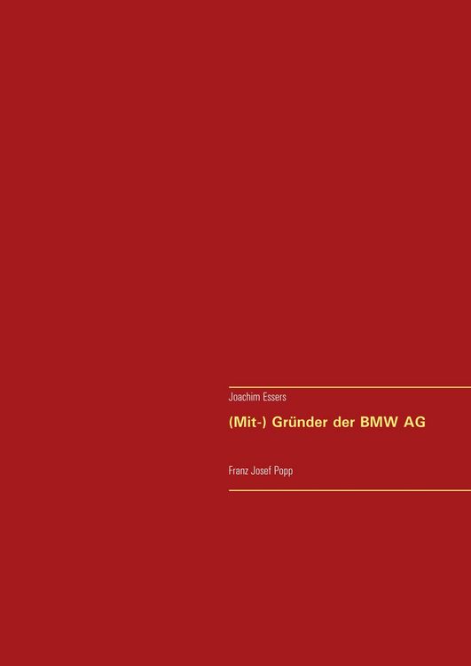 Produktbild: (Mit-) Gr&uuml;nder der BMW AG