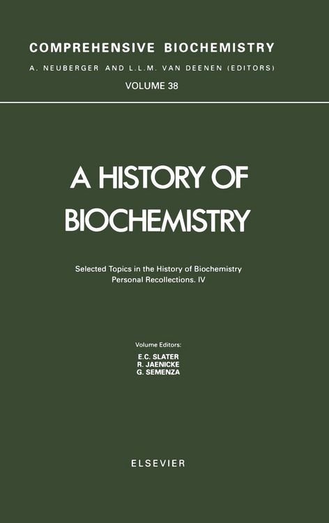 Produktbild: Selected Topics in the History of Biochemistry. Personal Recollections. IV