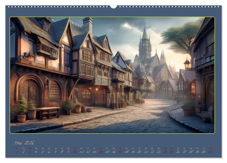 Produktbild: Landschaft romantisch gesehen (Wandkalender 2026 DIN A2 quer), CALVENDO Monatskalender