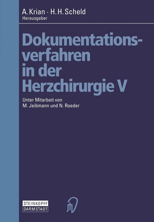 Produktbild: Dokumentationsverfahren in der Herzchirurgie V