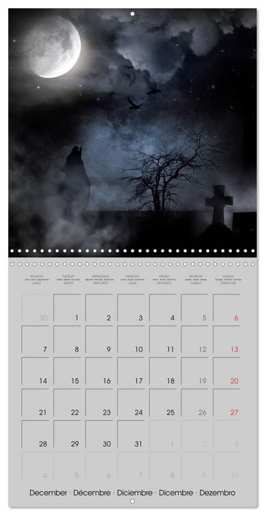Produktbild: Kisses of dark dreams (Wall Calendar 2026 12 &times; 12 Inch) CALVENDO 12 Month Wall Calendar