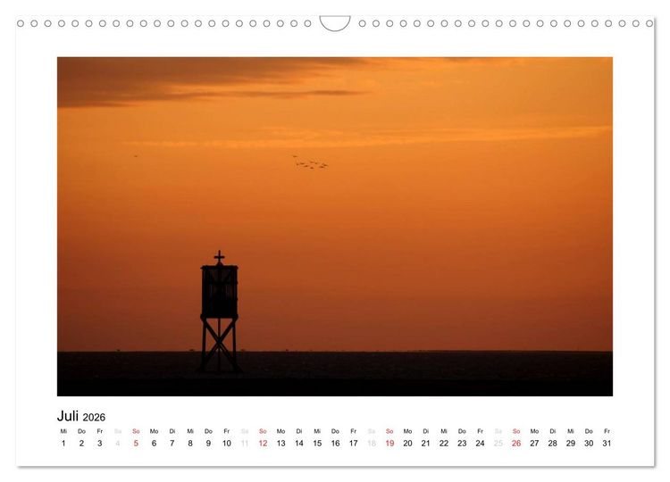 Produktbild: Die sch&ouml;ne Insel Neuwerk (Wandkalender 2026 DIN A3 quer), CALVENDO Monatskalender