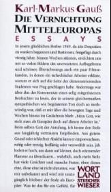 Produktbild: Die Vernichtung Mitteleuropas